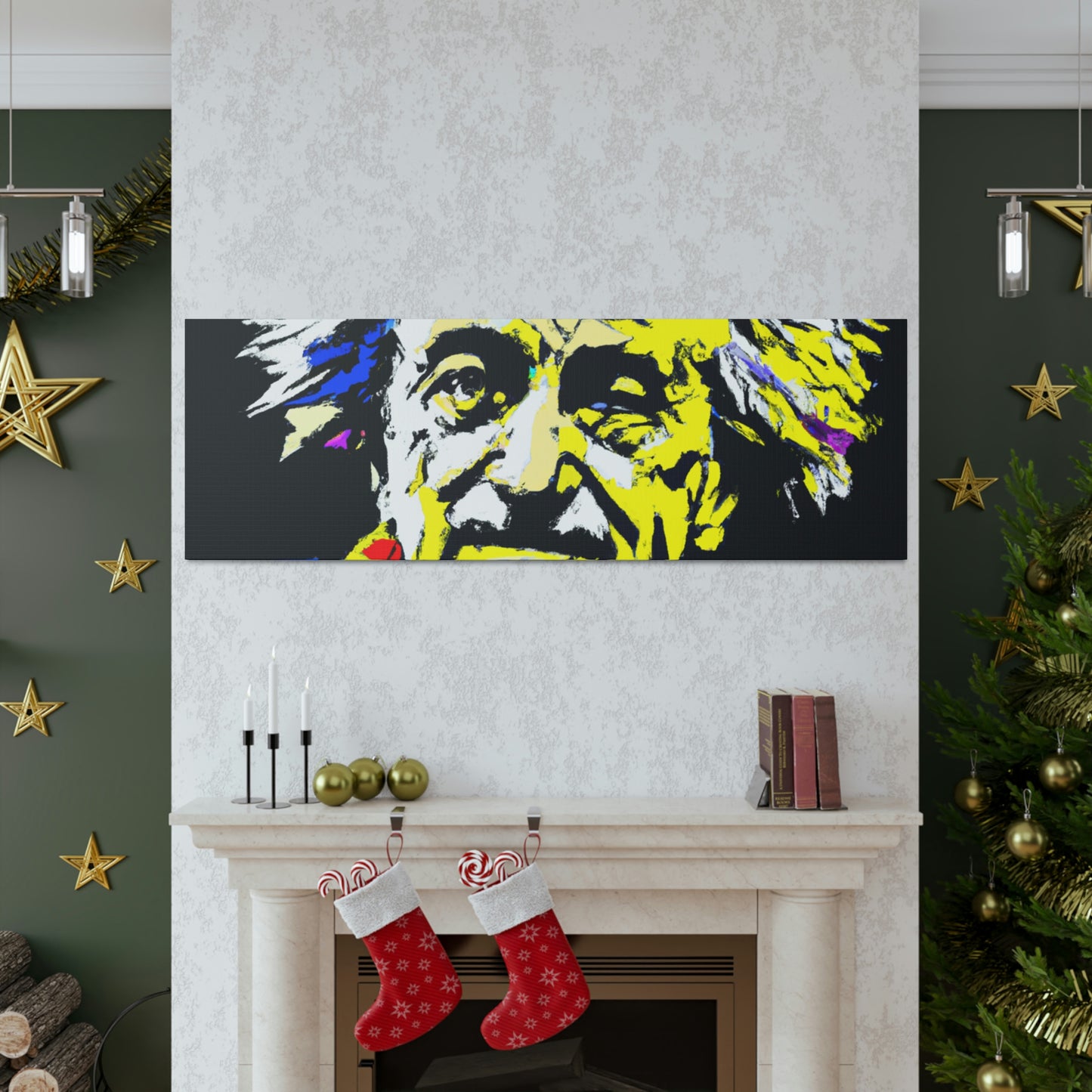 "Albert Einstein: A Pop Art Portrait" - The Alien Canva