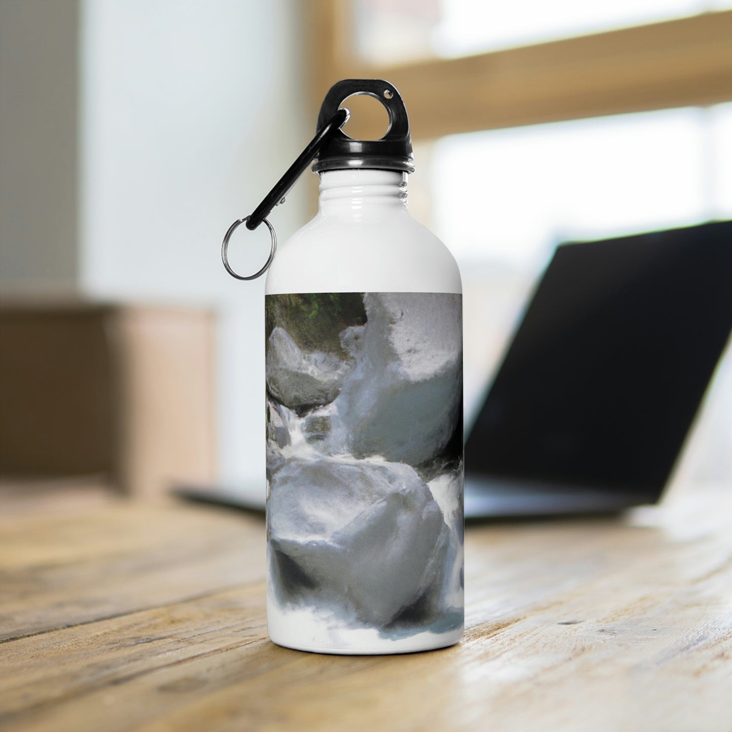 "Canyon Chaos: The Rockslide Race" - The Alien Stainless Steel Water Bottle