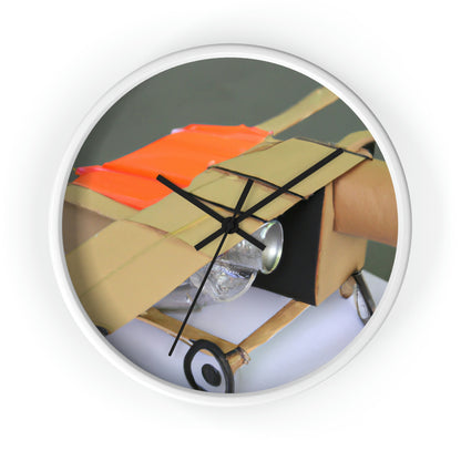 "Building a Better Flyer: Crafting a Recycled Flying Machine" - Die Alien-Wanduhr