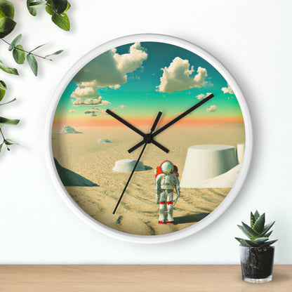 "A Strayed Astronaut: Alone on a Forlorn Planet" - The Alien Wall Clock