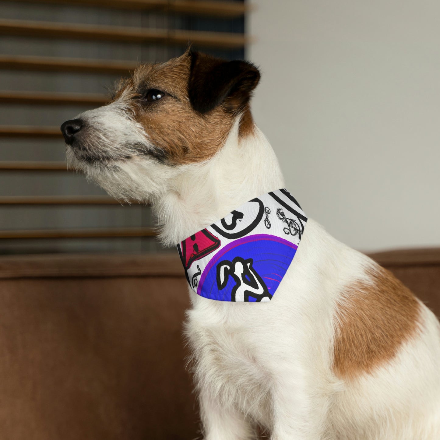 "Alone in the Park: Pondering Life's Challenges" - The Alien Pet Bandana Collar