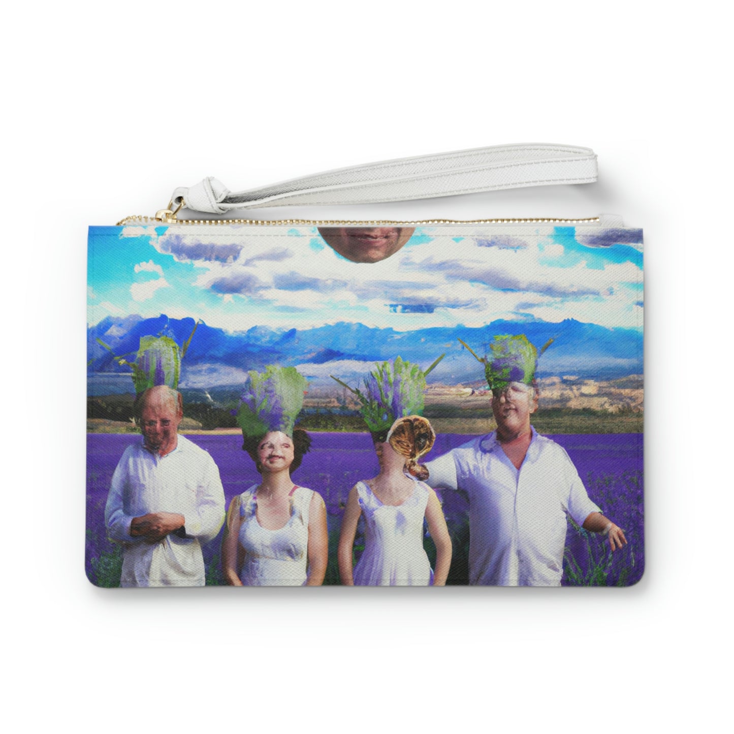 "Lavender Family Reunion: A Blooming Celebration" - Die Alien Clutch Bag