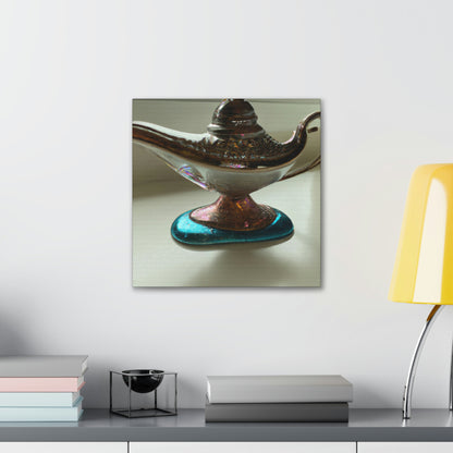 "Wish Upon a Magic Lamp" - Die Alien-Canva