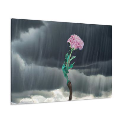 "Aight Against the Storm: The Story of a Lonely Flower" - The Alien Canva