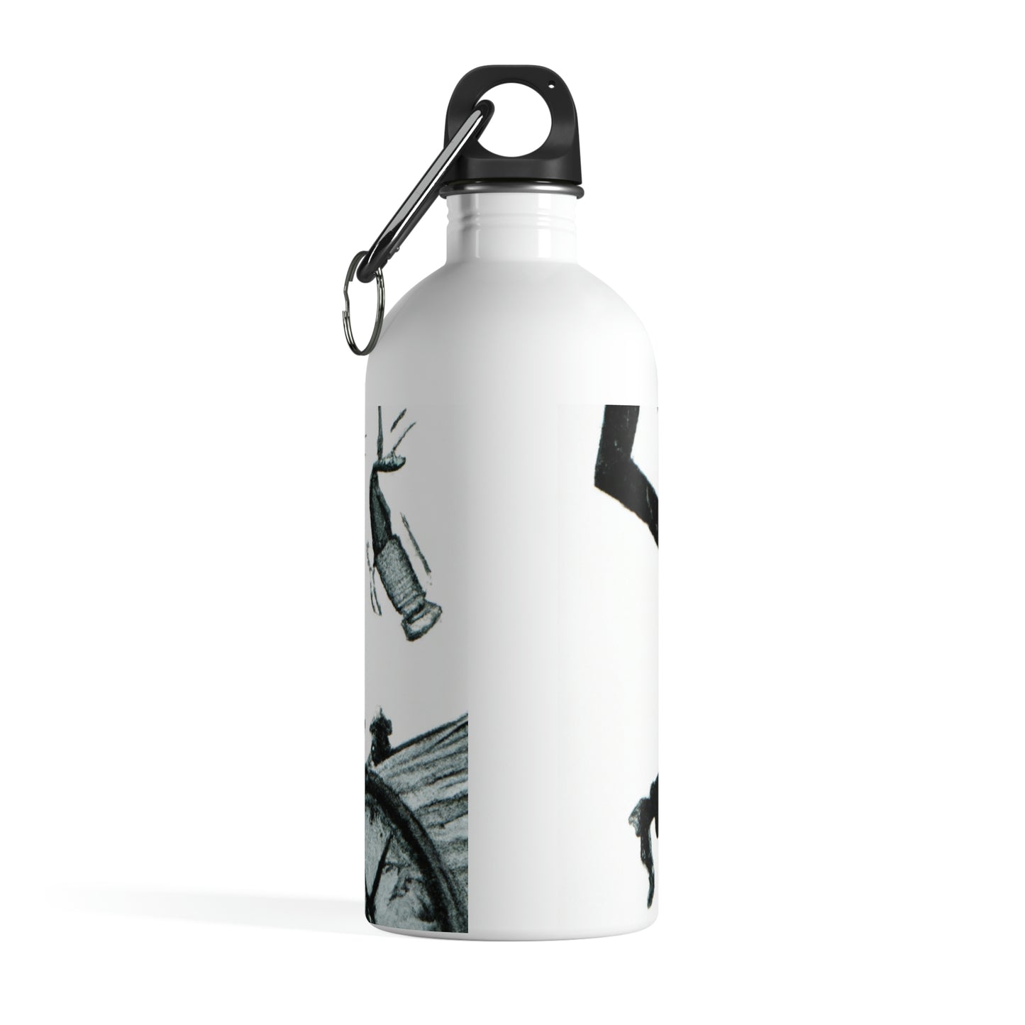 "Chronological Conquests: Taming the Wild Clock" - The Alien Stainless Steel Water Bottle