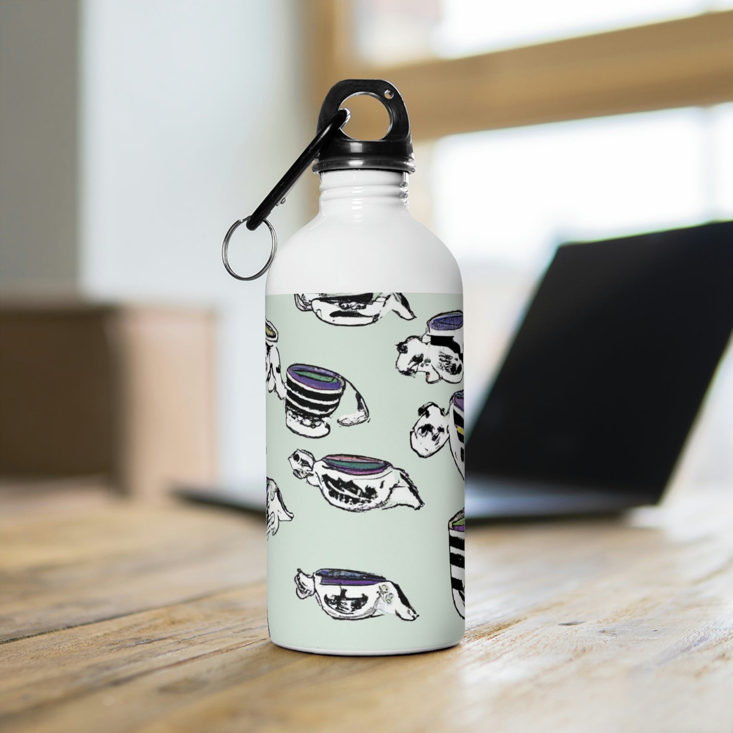 "A Purr-fectly Precious Tea Party Parade" - The Alien Stainless Steel Water Bottle