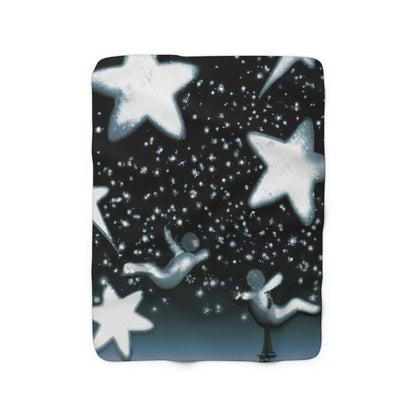 "Bailando con las estrellas" - The Alien Sherpa Fleece Blanket