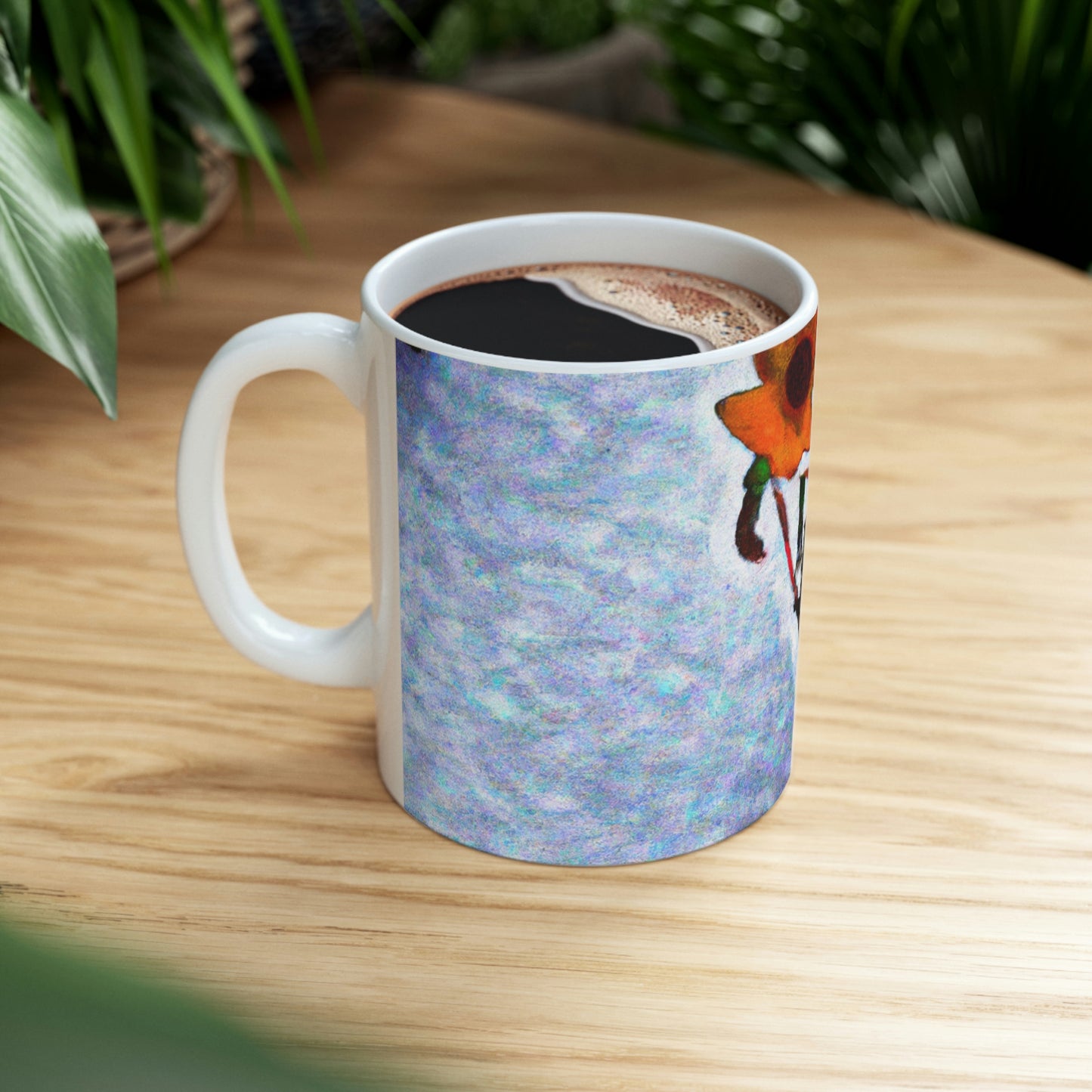 "A Flower Refusing to Shiver" - The Alien Ceramic Mug 11 oz