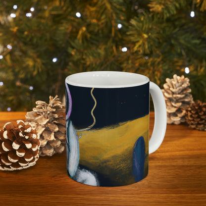 "Alone in the Dark: A Solitary Astronaut's Survival" - The Alien Ceramic Mug 11 oz