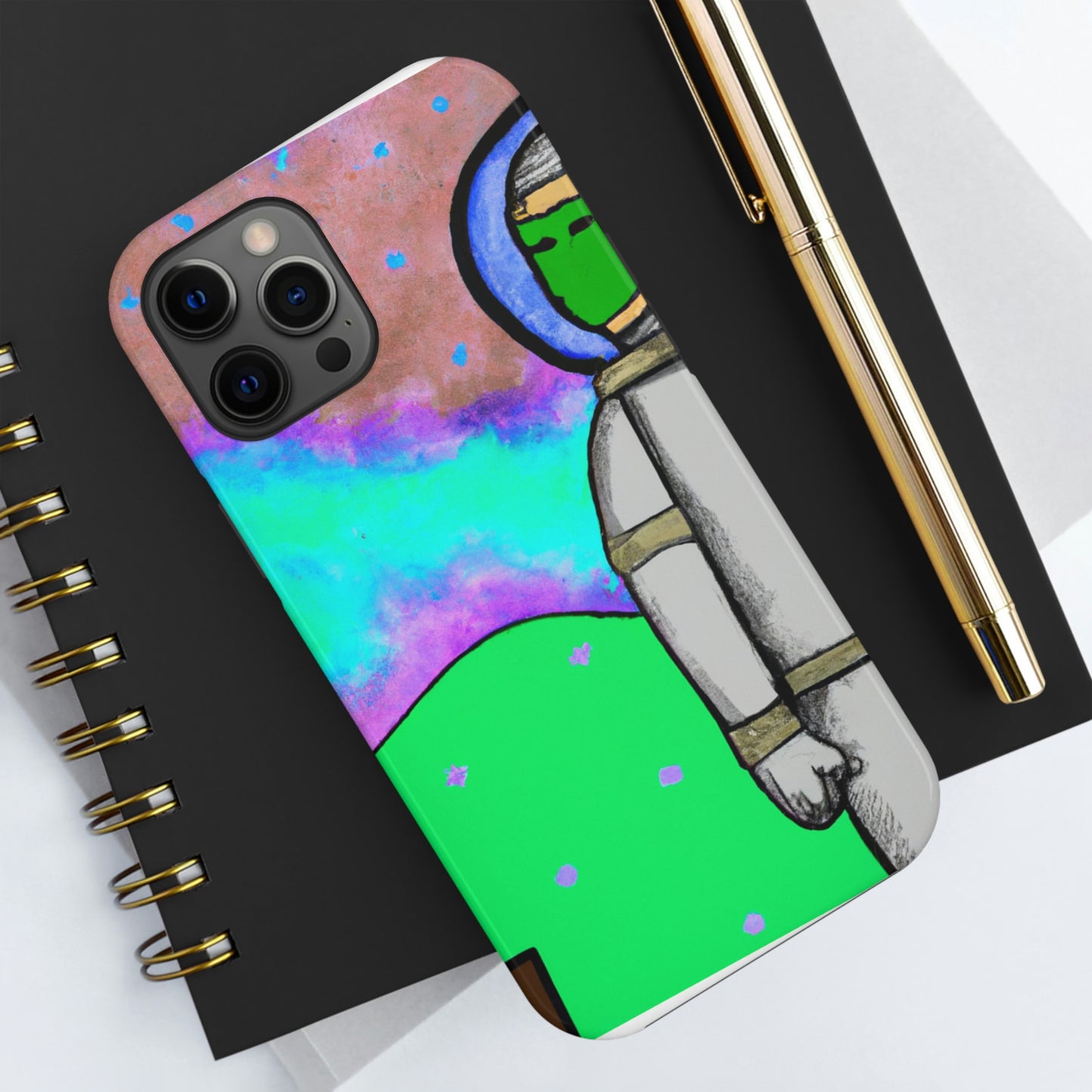 "Alone in the Alien Sky" - The Alien Tough Phone Cases