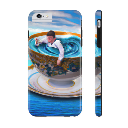 "Adrift in a China Cup: The Story of a Lost Child's Oceanic Adventure" - The Alien Tough Phone Cases