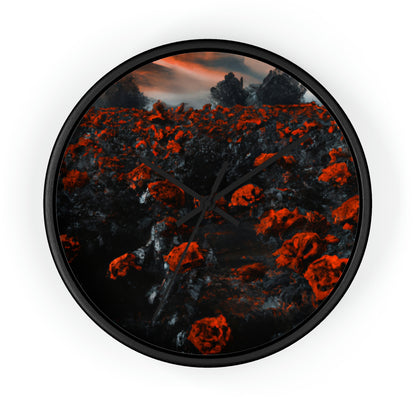 "Inferno of Blossoms" - Die Alien-Wanduhr