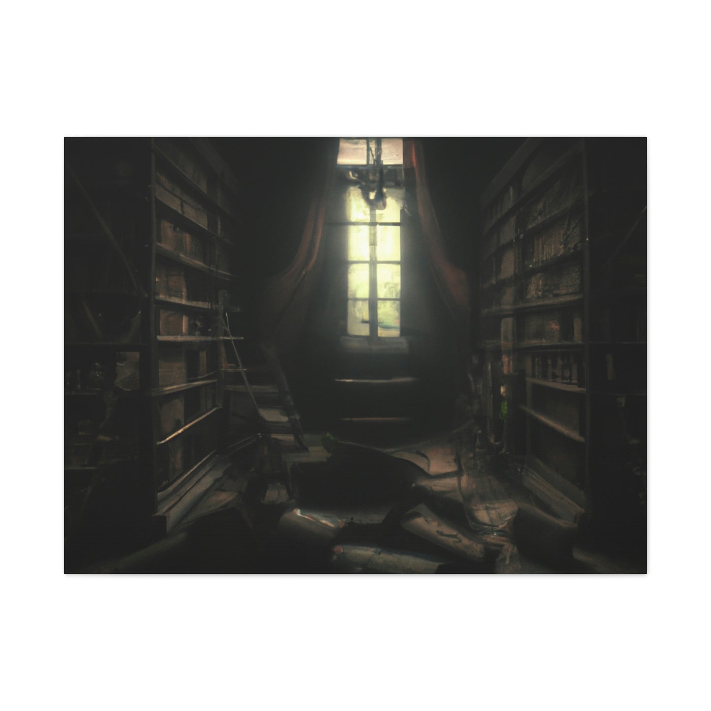 "La biblioteca secreta de las sombras" - The Alien Canva