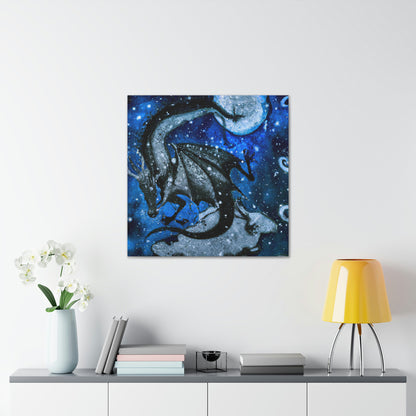 "Frosted Moonlight Dragon" - The Alien Canva