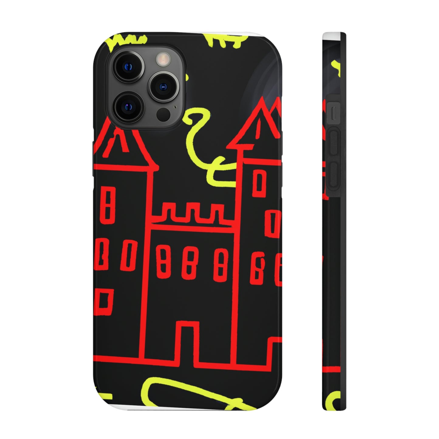 "Una sombra embrujada: Los oscuros secretos del viejo castillo en una noche sombría" - The Alien Tough Phone Cases