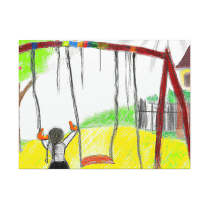 "Retrospective Reflections: A Childhood Memory Art Project" - Canvas