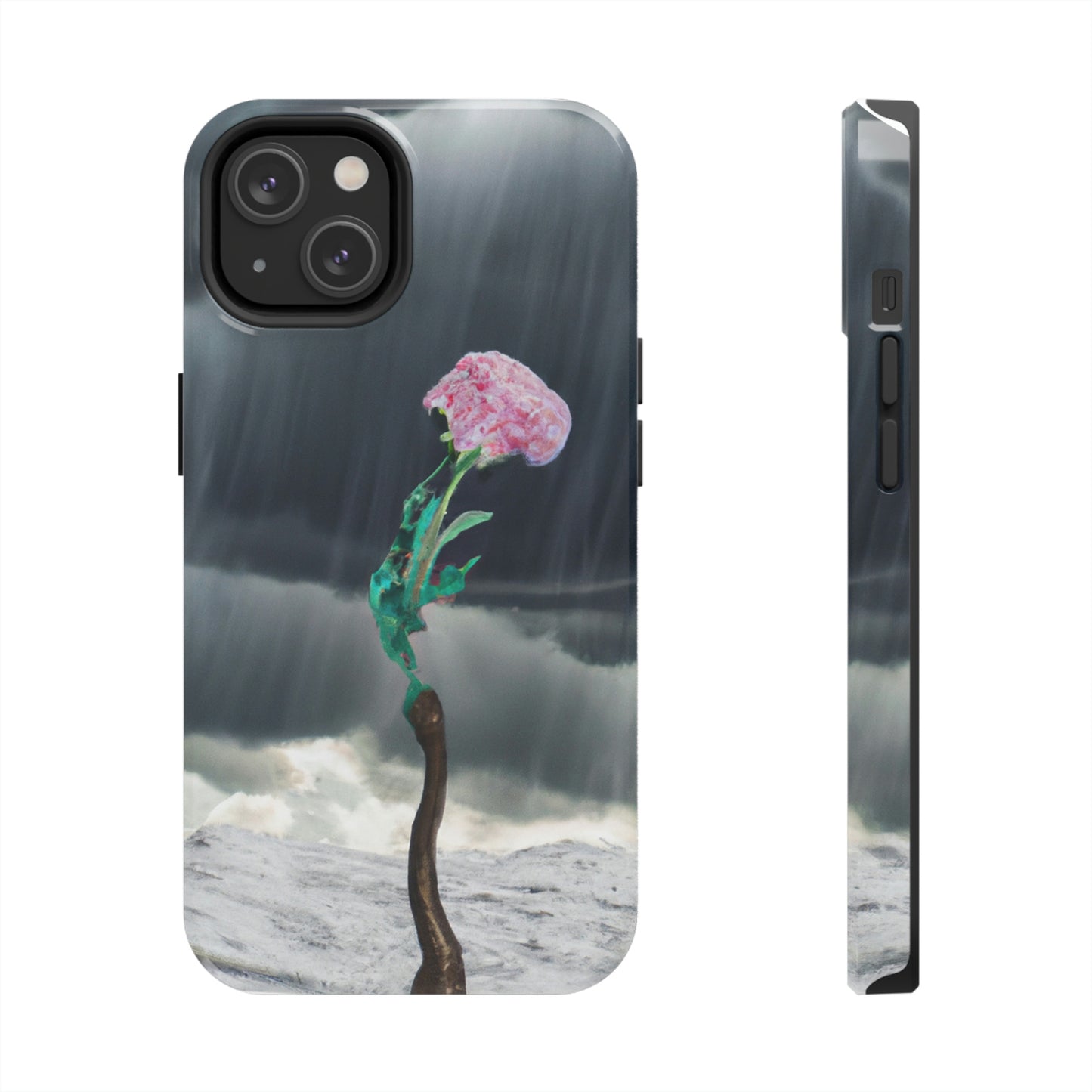 "Aight Against the Storm: La historia de una flor solitaria" - The Alien Tough Phone Cases