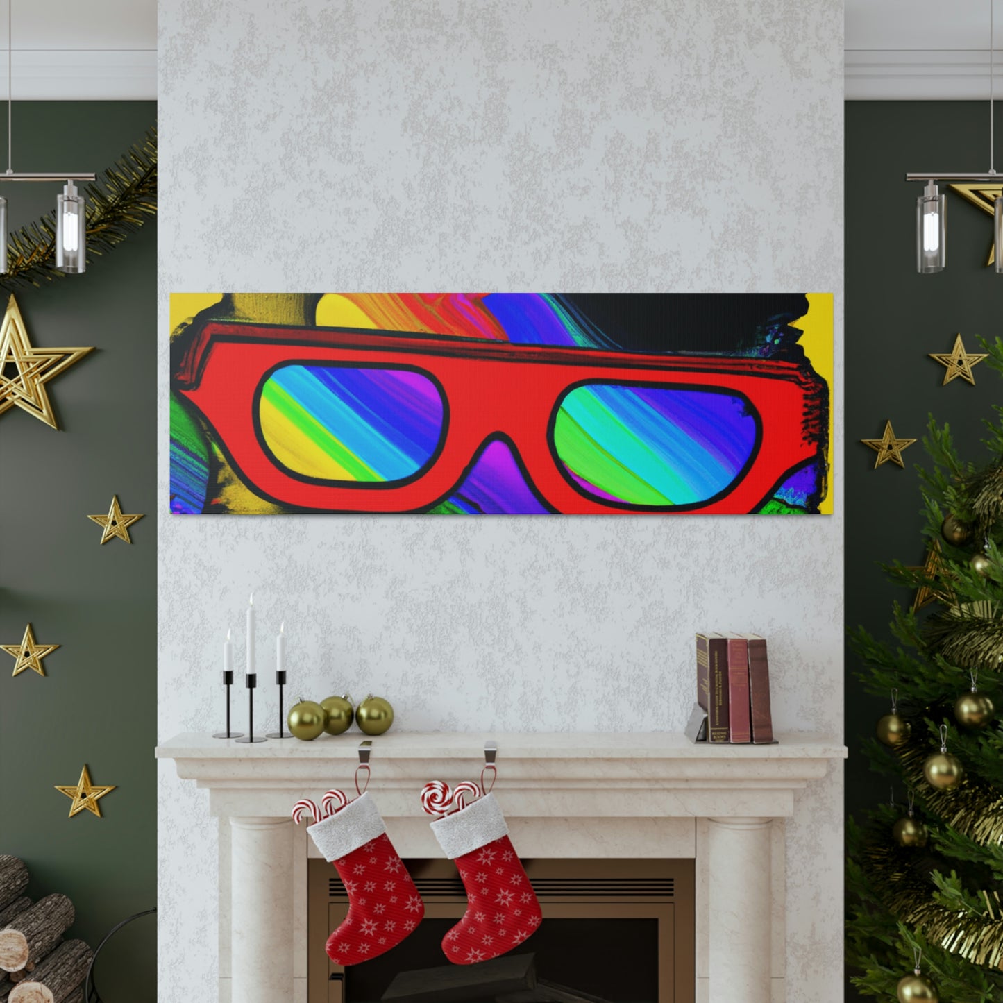 "Coole Katze mit Sonnenbrille" - The Alien Canva