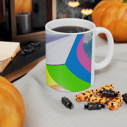 "A Flight of Color" - The Alien Ceramic Mug 11 oz