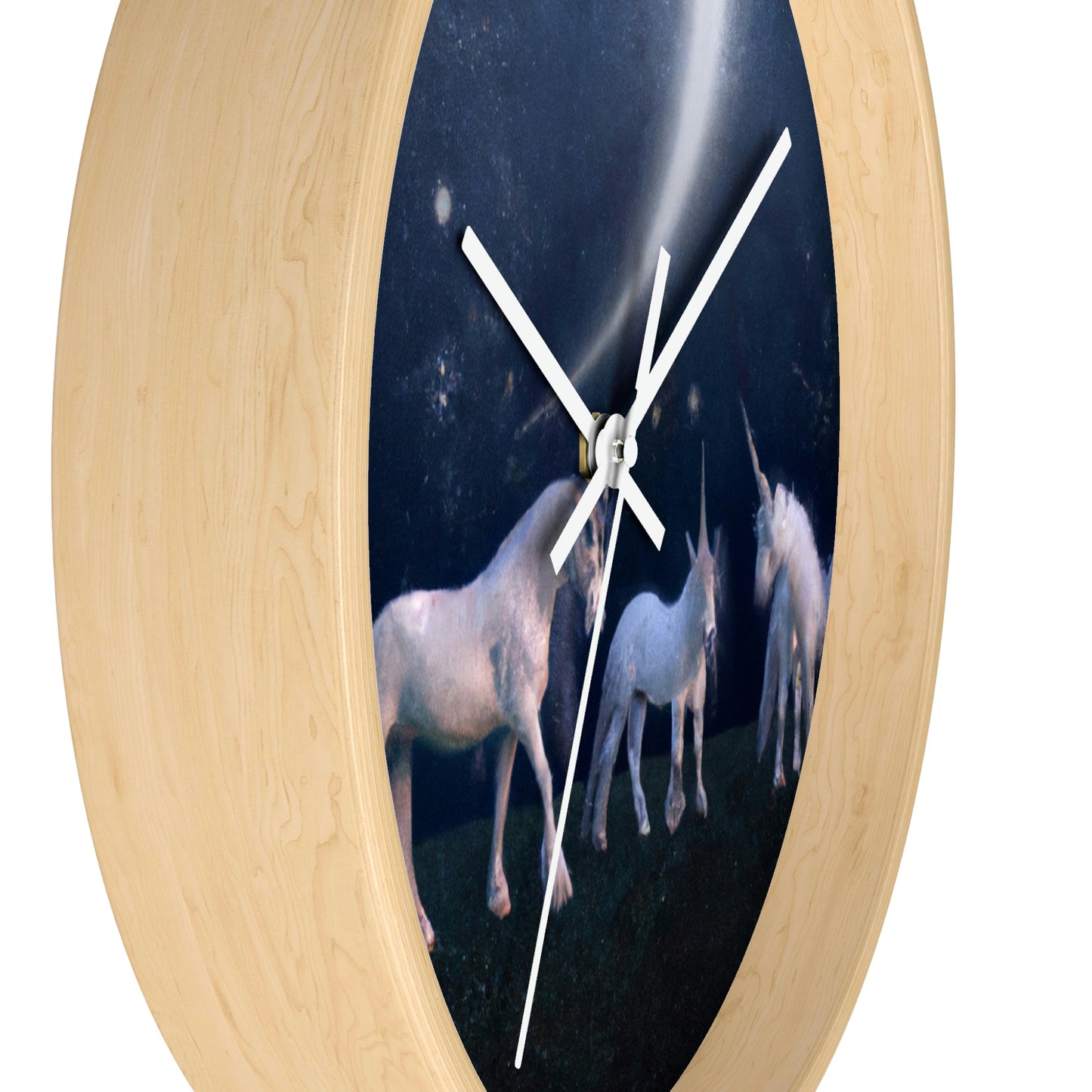 "Moonlit Mystique" - The Alien Wall Clock