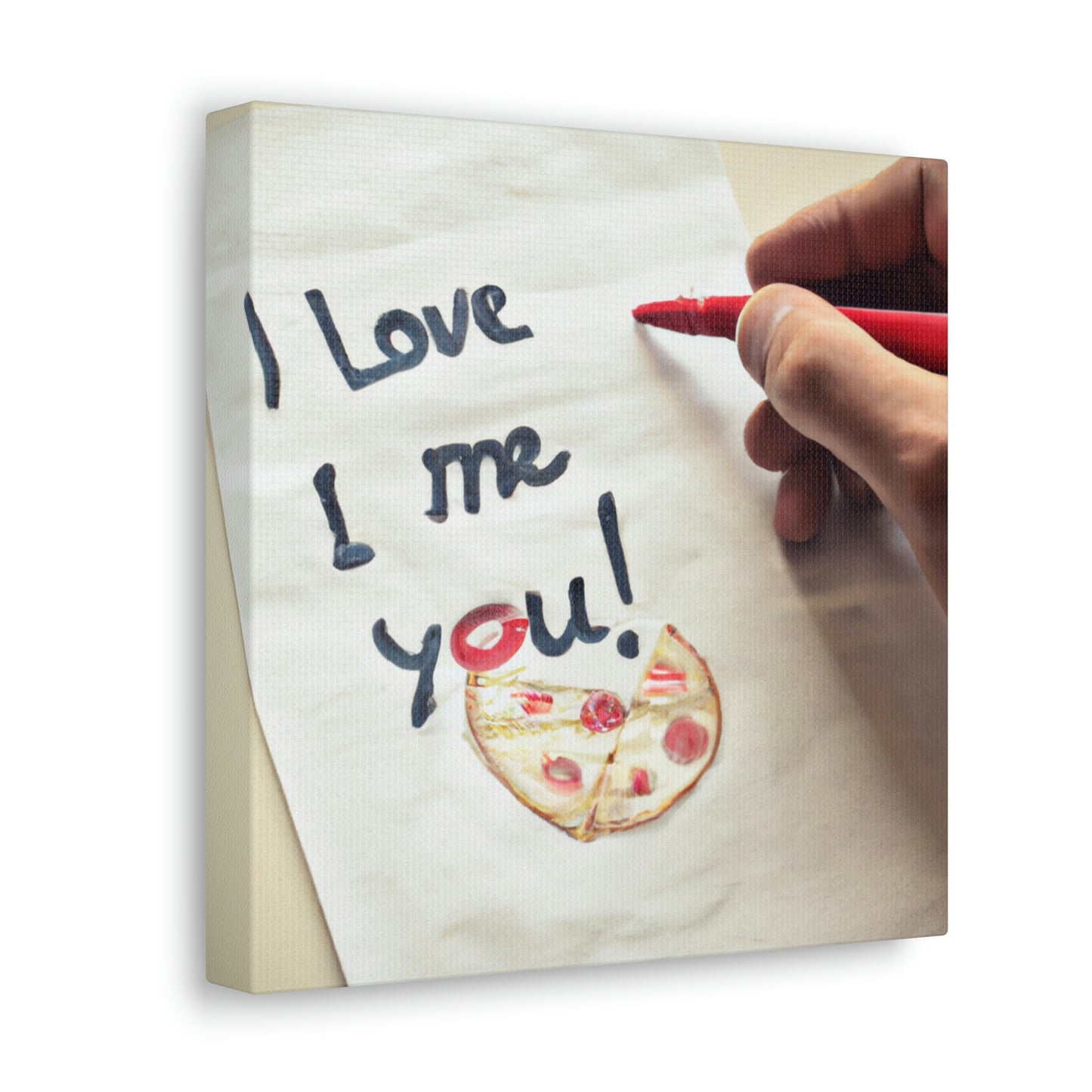 "Una carta de amor amante de la pizza" - The Alien Canva