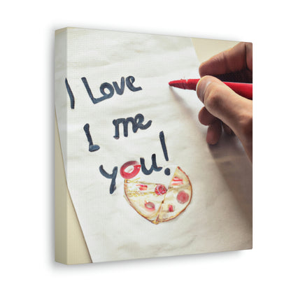 "A Pizza-Loving Love Letter" - The Alien Canva