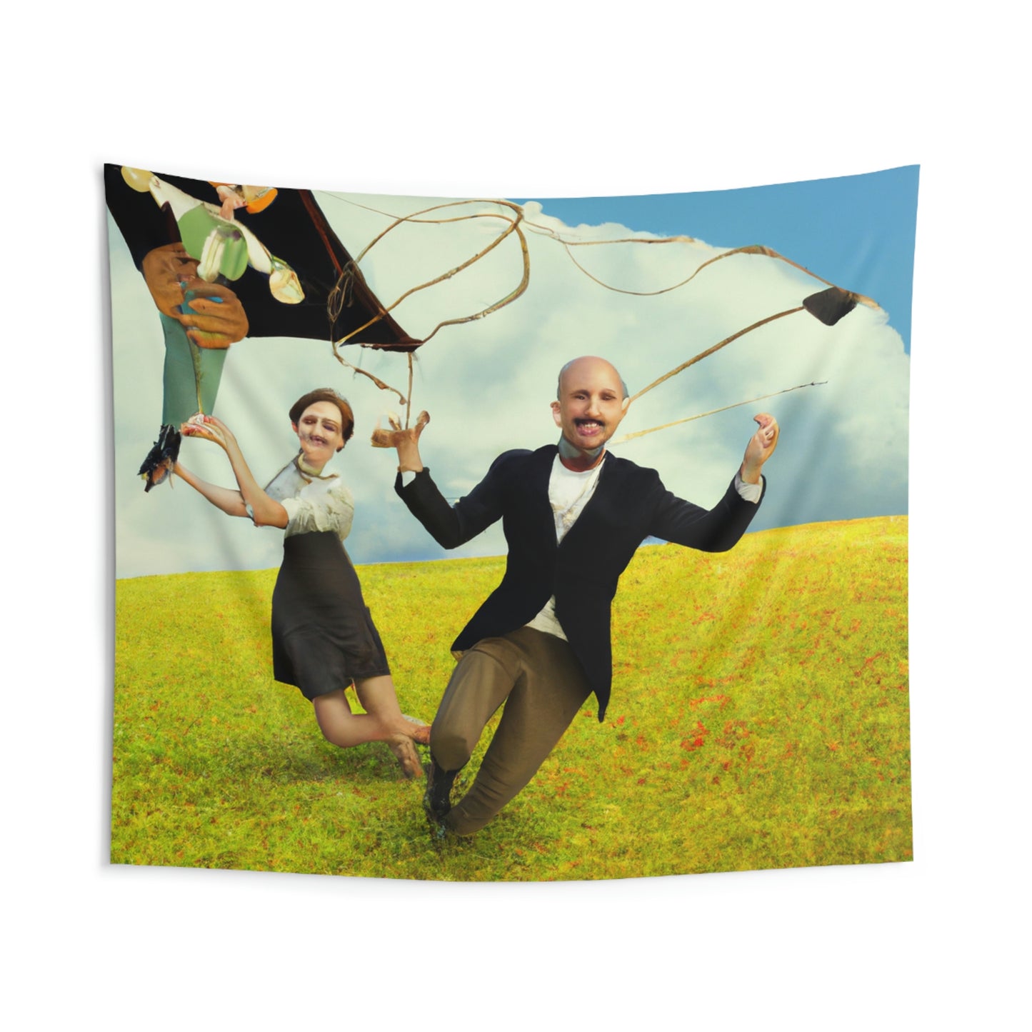 "A Kite Day in the Meadow" - The Alien Wall Tapestries