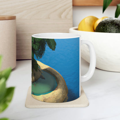 "Island Paradise in the Sky" - The Alien Ceramic Mug 11 oz