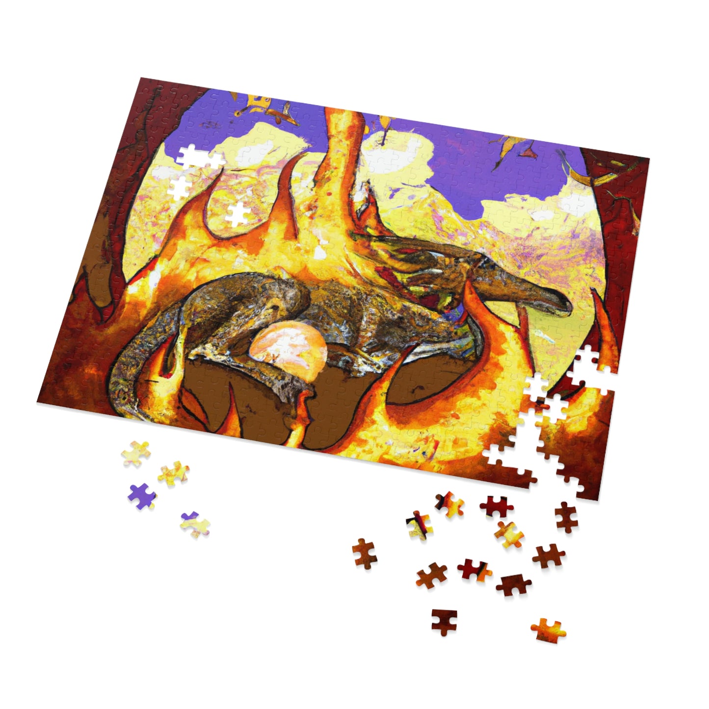 "A Slumbering Dragon in an Infernal Embrace" - The Alien Jigsaw Puzzle