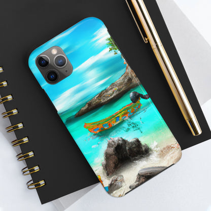 "Caribbean Fiesta on the Beach - A Digital Exploration of Mexican Culture" - The Alien Tough Phone Cases