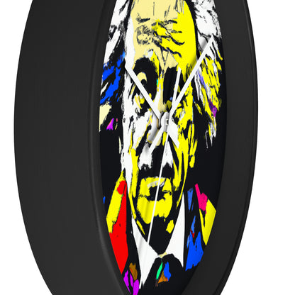 "Albert Einstein: A Pop Art Portrait" - The Alien Wall Clock