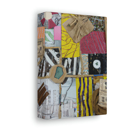 "Urban and Rural Intersections: A Mixed-Media Exploration" - Canvas