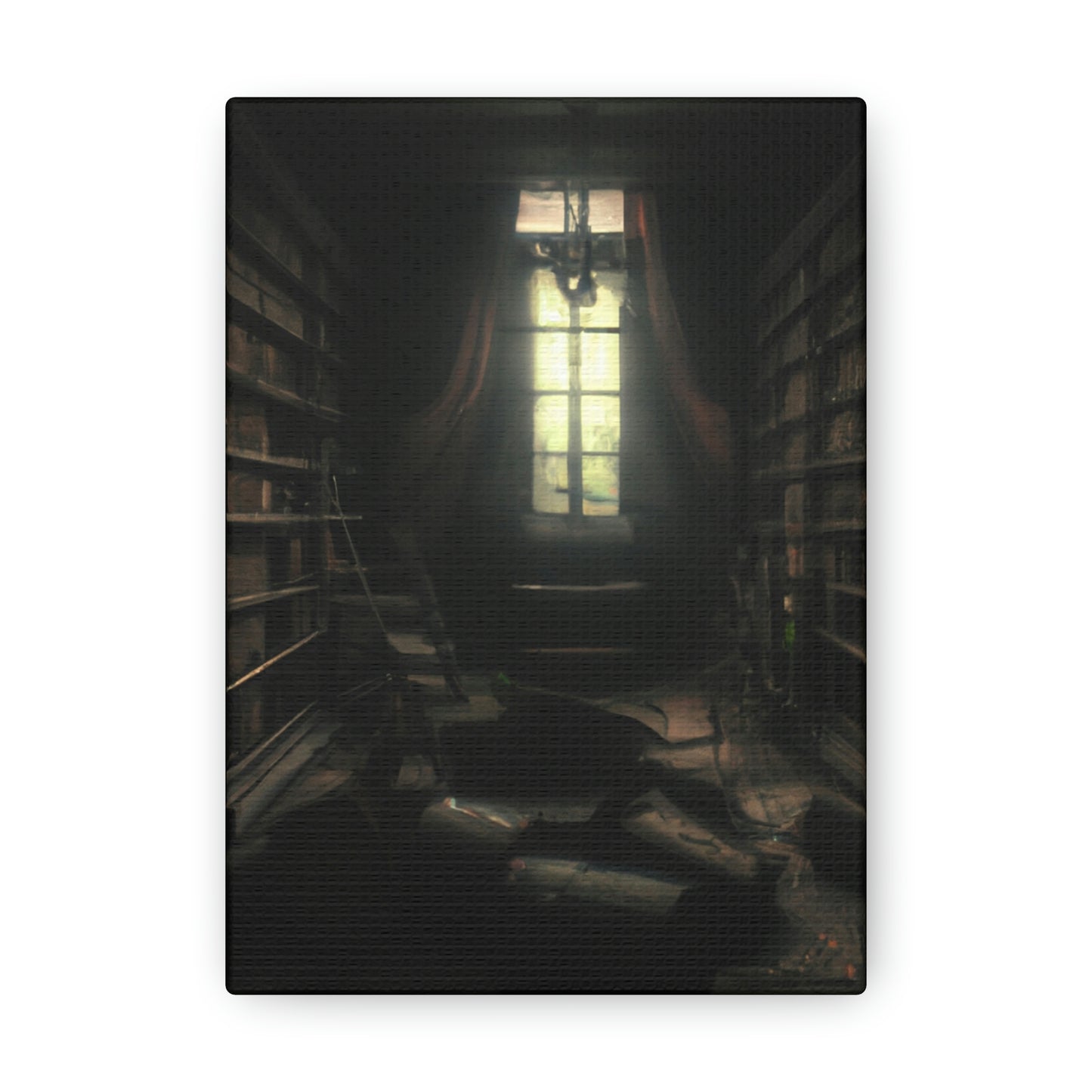 "La biblioteca secreta de las sombras" - The Alien Canva