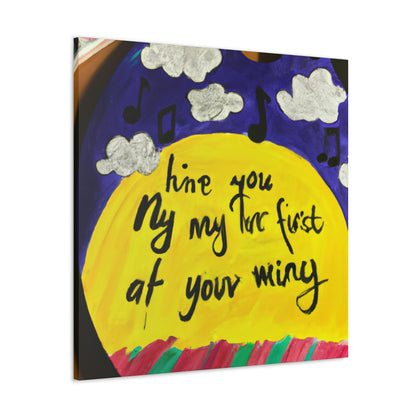 "Canvassing My Melody: A Song Inspired Painting" - Canvas