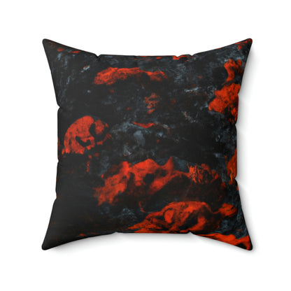 "Inferno der Blüten" - Das Alien Square Pillow