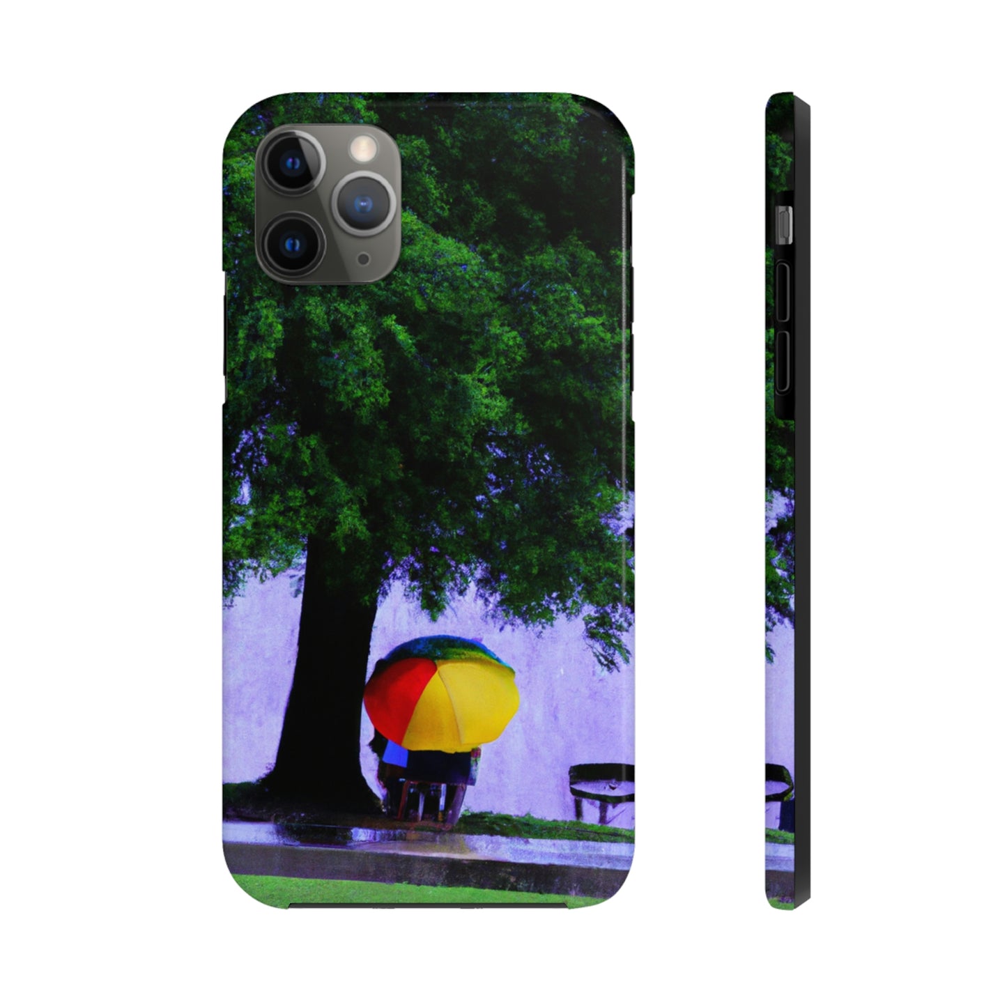 "Beneath the Rainy Sky." - The Alien Tough Phone Cases