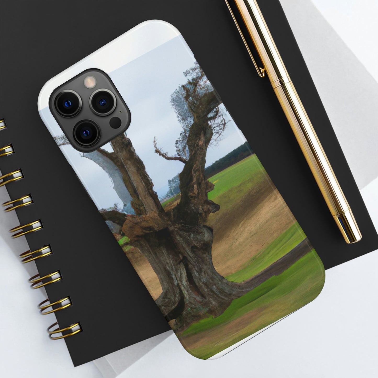 "A Shadow in the Meadow: The Last Standing Tree" - The Alien Tough Phone Cases