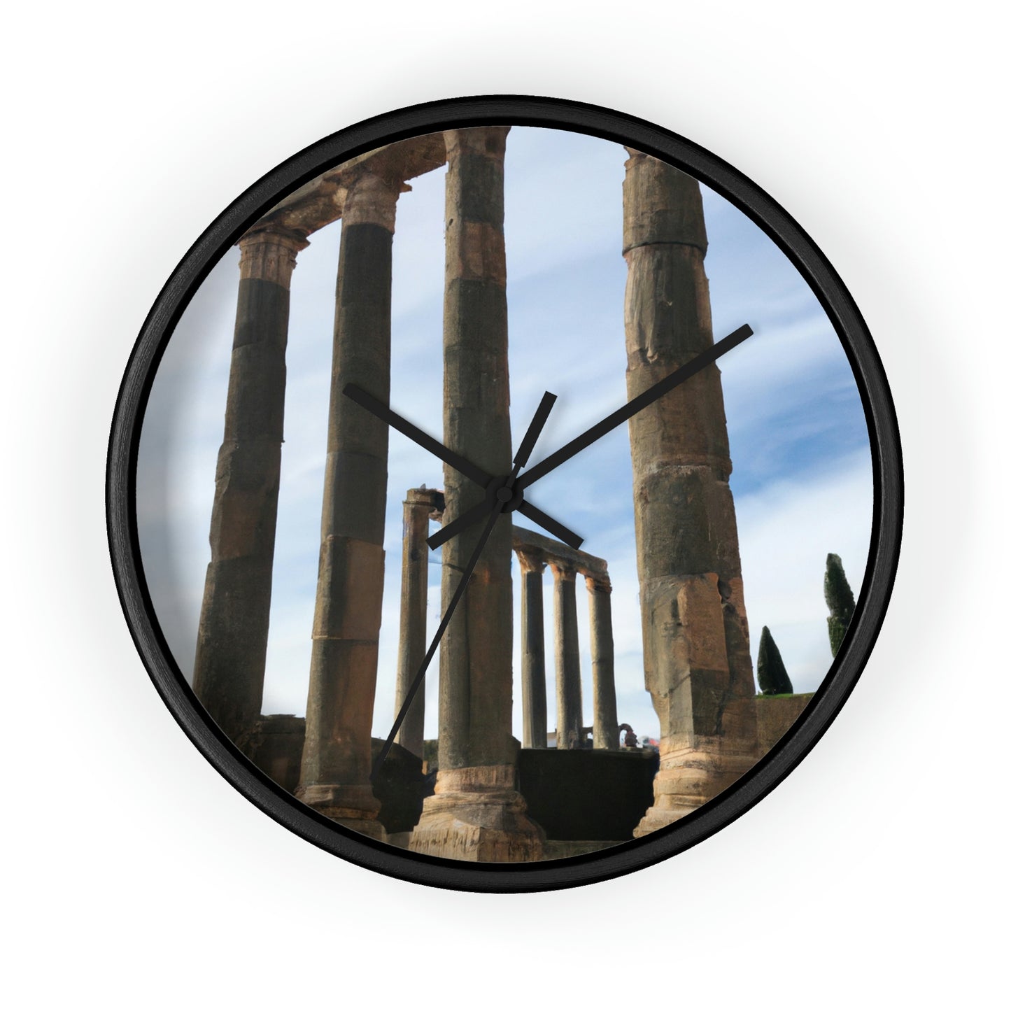 "Lost in Ancient Ruins: A Wanderlust Odyssey" - The Alien Wall Clock