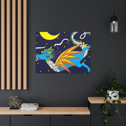 "Midnight Flight of the Dragon" - The Alien Canva