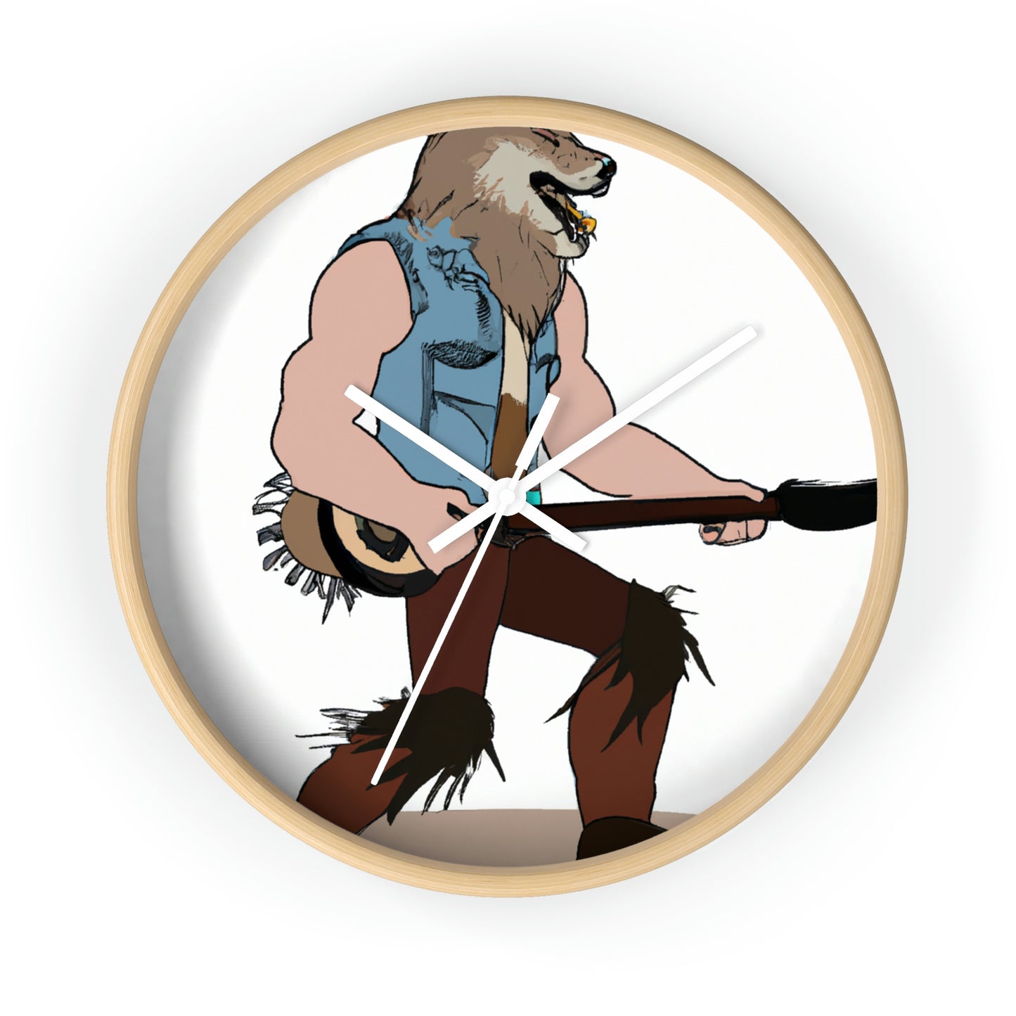 "Howling Highwayman: The Banjo-Playing Werewolf Biker" - Die Alien-Wanduhr