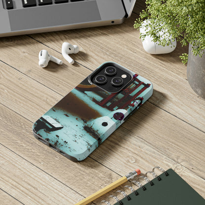 "Melancholy Snowman in a Silent Playground" - The Alien Tough Phone Cases