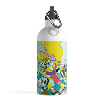 Robotic Rebellion: A Battle for Power. - The Alien Stainless Steel Water Bottle