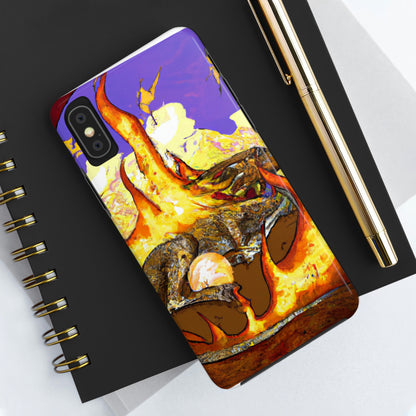 "A Slumbering Dragon in an Infernal Embrace" - The Alien Tough Phone Cases