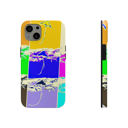 "Kites Aflatter in the Vibrant Sky" - Die Alien Tough Phone Cases