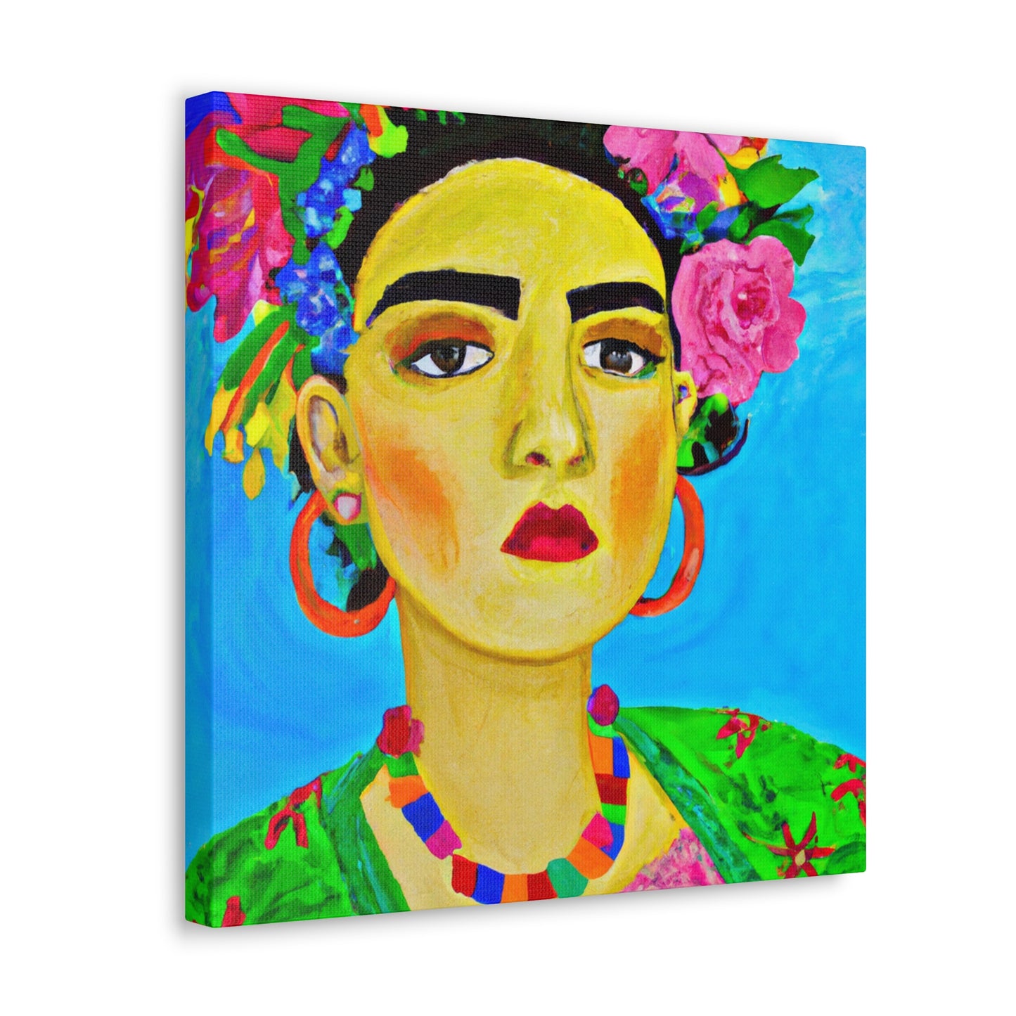 "Feroz y libre: un tributo a las mujeres mexicanas inspirado en Frida Kahlo" - The Alien Canva