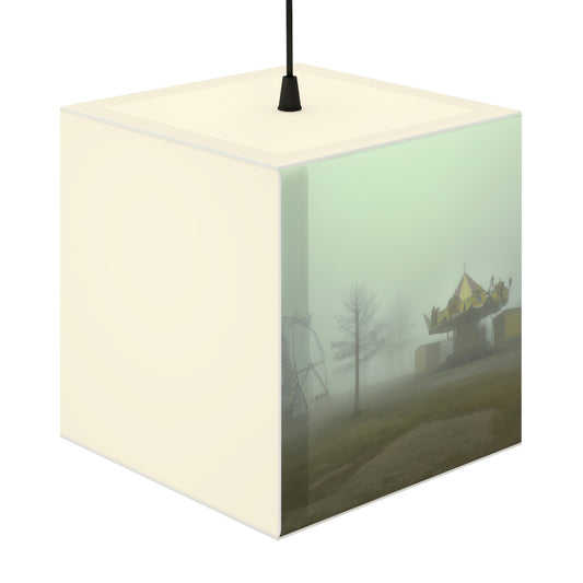 "Nebelträume eines verlassenen Karnevals" - Die Alien Light Cube Lampe