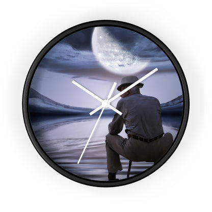 Moonlight Reflections on a Quiet Lake – Die Alien-Wanduhr