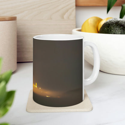 "Iluminación Distante" - El Alien Taza de Cerámica 11 oz