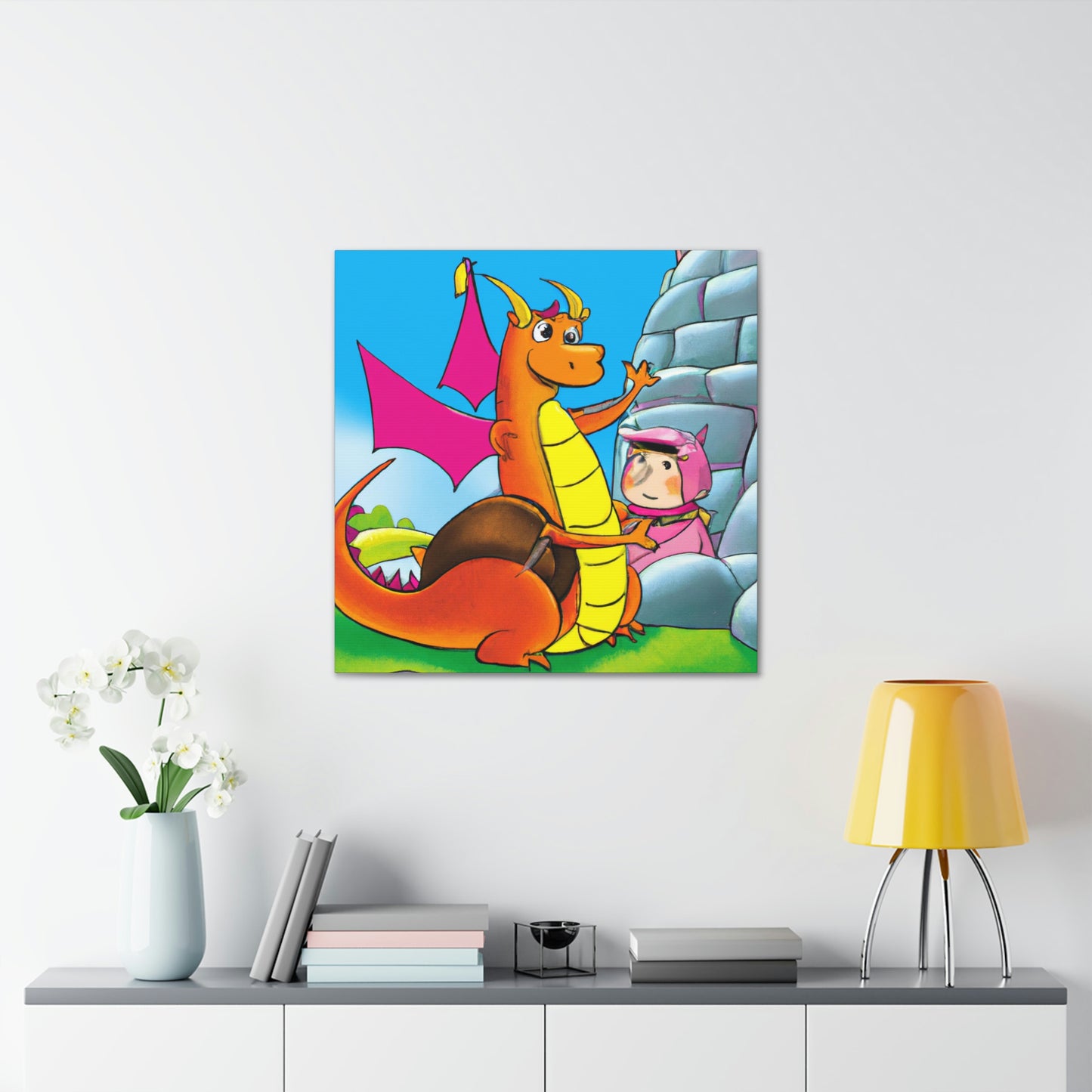 "The Knight and the Baby Dragon" - The Alien Canva