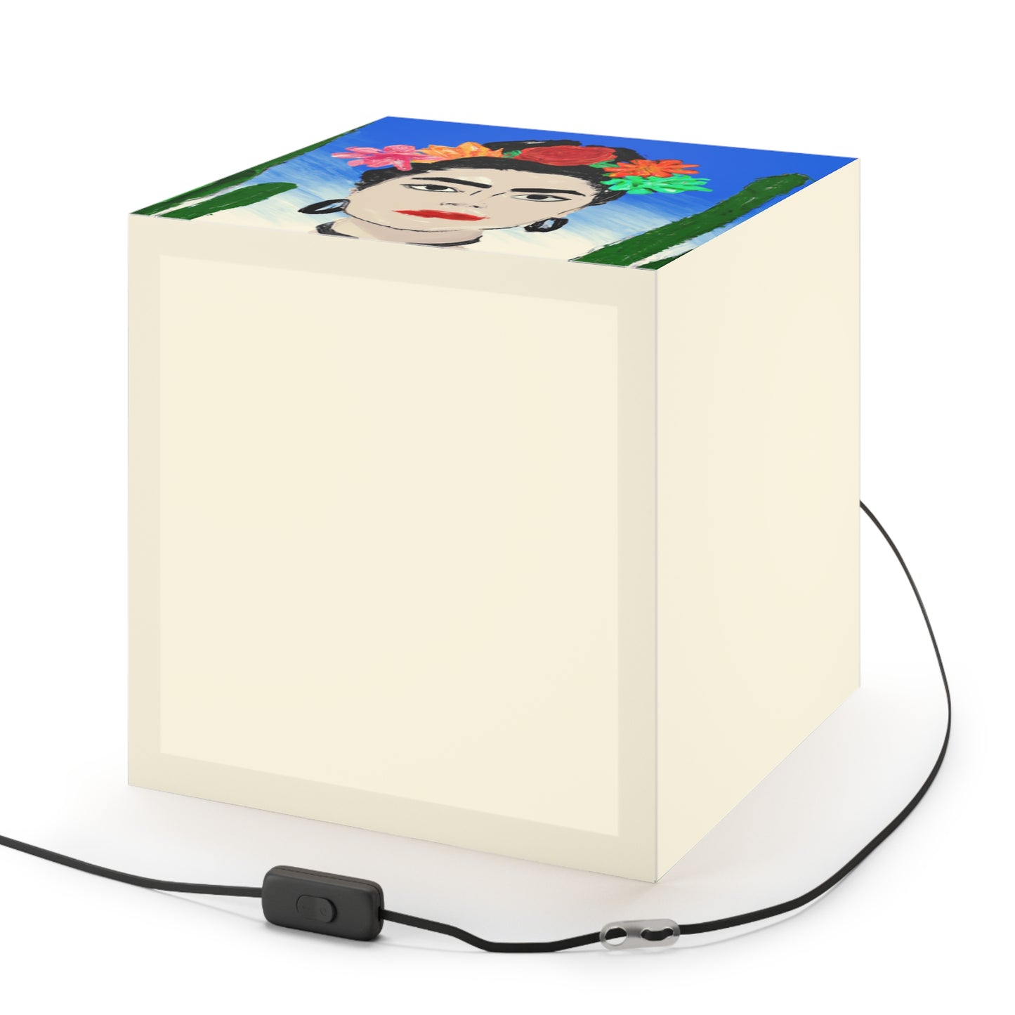 "Fiery Frida: Painting a Mexican Icon with Colorful Culture" - The Alien Light Cube Lamp